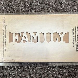 NWT Tim Holtz Sizzix movers and shapers Family Die discontinued